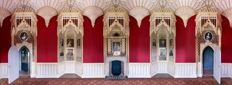Interiors: Long Gallery Straberry Hill House by Horace Walpole, restored by Peter Inskip & Stephen Gee - photographed by Kilian O'Sullivan