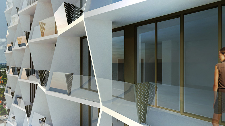 Miami design district residential tower Studio Gang Architects