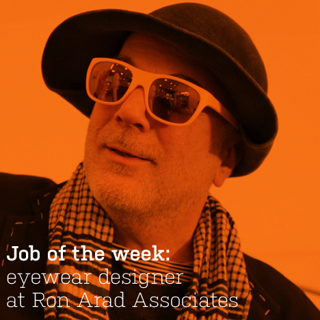 Job of the week: eyewear designer  at Ron Arad Associates
