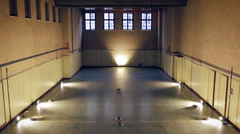 Roomba Ballet at Biennale Interiur by Pietro Leoni