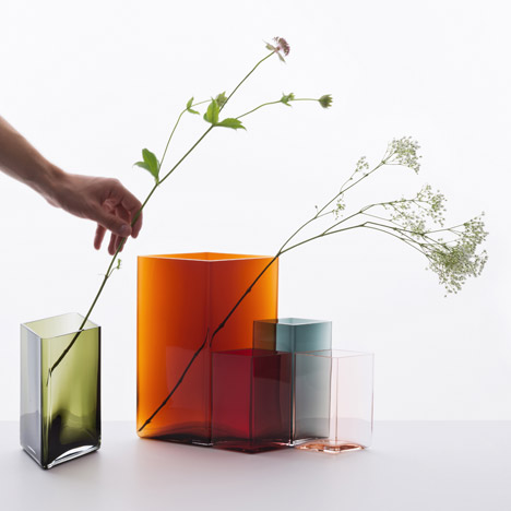 Ruutu vases by Bouroullec brothers for Iittala