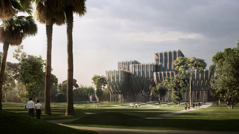 Sleuk Rith Institute designed by Zaha Hadid Archiects