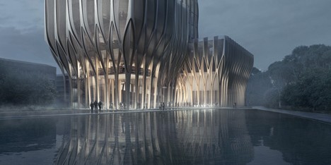 Sleuk Rith Institute designed by Zaha Hadid Archiects