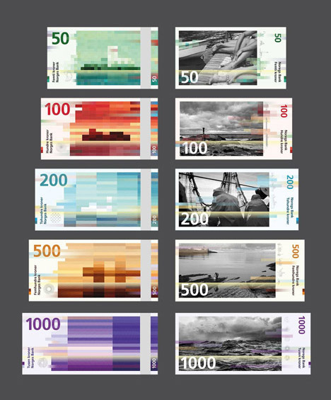Snøhetta designs bank notes for Norway