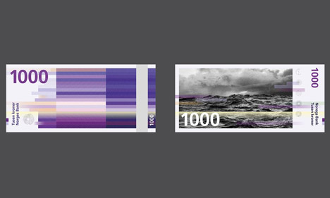 Snøhetta designs bank notes for Norway