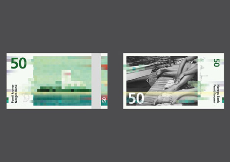 Snøhetta designs bank notes for Norway