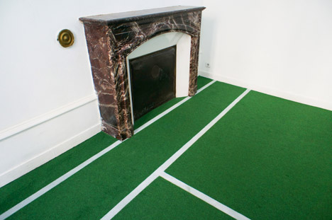 Tennis court installation Benedetto Bufalino