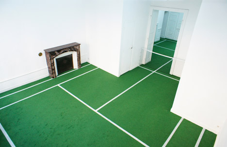 Tennis court installation Benedetto Bufalino