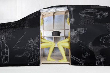 Van Eijk & Van der Lubbe's driverless fabric car concept for Volvo