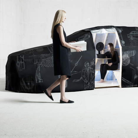 Van Eijk & Van der Lubbe's driverless fabric car concept for Volvo