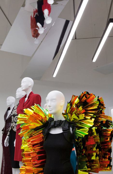 Women Fashion Power exhibition at the Design Museum designed by Zaha Hadid
