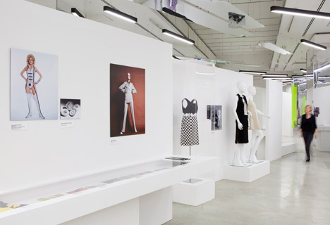 Women Fashion Power exhibition at the Design Museum designed by Zaha Hadid