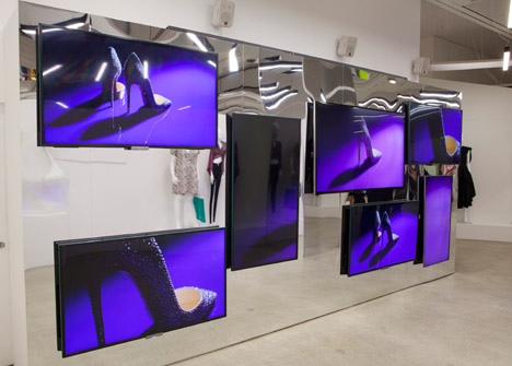 Women Fashion Power exhibition at the Design Museum designed by Zaha Hadid