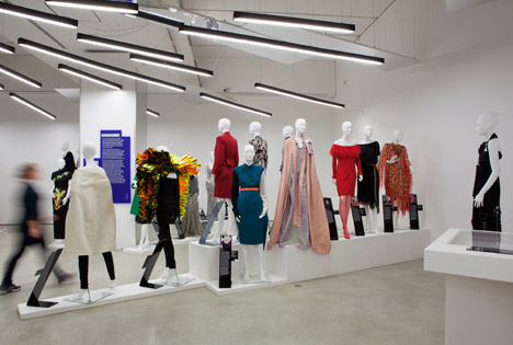 Women Fashion Power exhibition at the Design Museum designed by Zaha Hadid