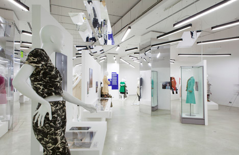 Women Fashion Power exhibition at the Design Museum designed by Zaha Hadid
