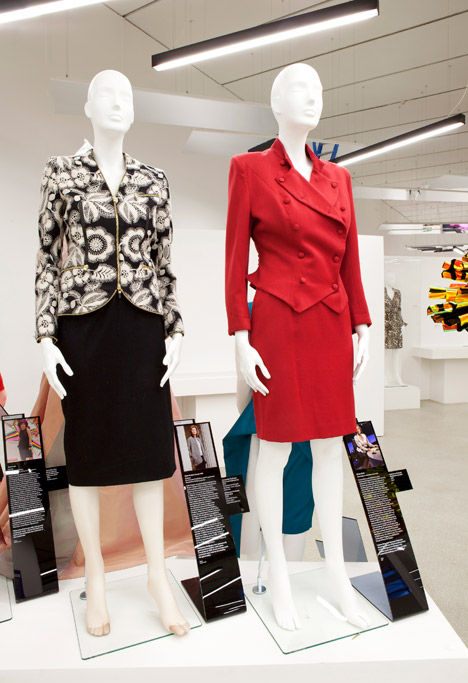 Women Fashion Power exhibition at the Design Museum designed by Zaha Hadid