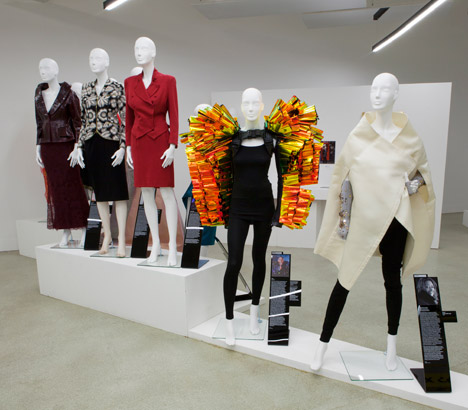 Women Fashion Power exhibition at the Design Museum designed by Zaha Hadid
