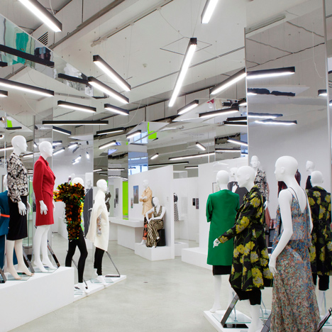 Women Fashion Power exhibition at the Design Museum designed by Zaha Hadid