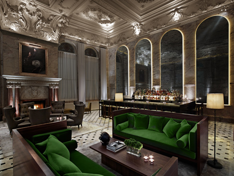 Interior of London Edition Hotel, UK, by Yabu Pushelberg Interior of London Edition Hotel, UK, by Yabu Pushelberg