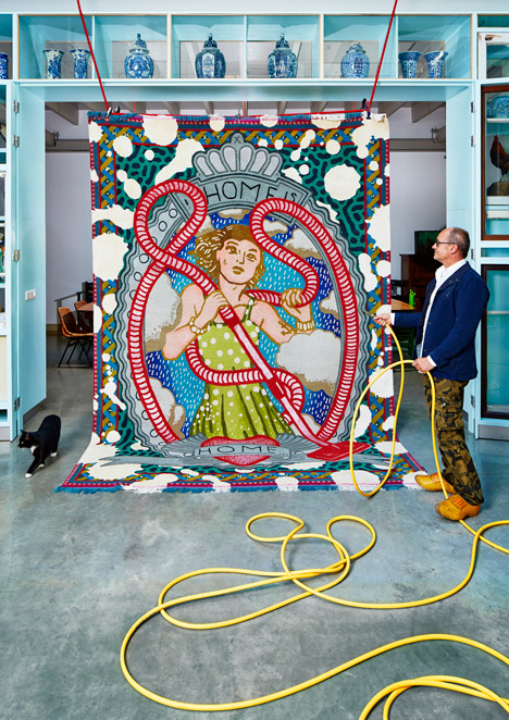 Dutch Landscape Rug by Edwin Vollebergh