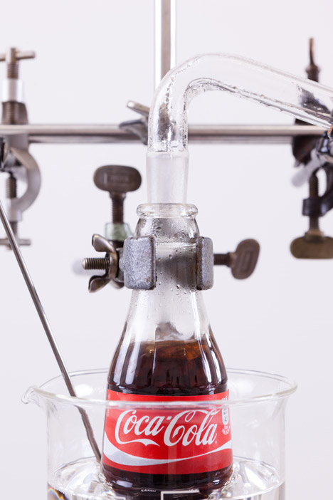 The Real Thing Coca Cola distillation machine by Helmut Smits