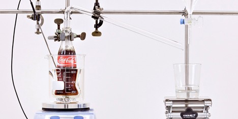 The Real Thing Coca Cola distillation machine by Helmut Smits