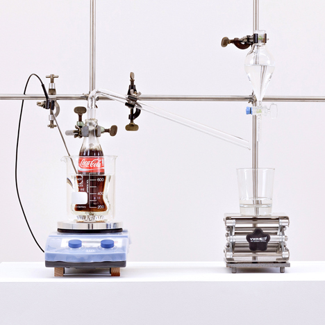 The Real Thing Coca Cola distillation machine by Helmut Smits