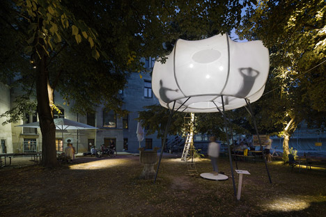 Cumulus installation by Burg Giebichenstein University of Art and Design graduates
