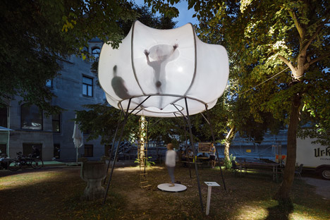 Cumulus installation by Burg Giebichenstein University of Art and Design graduates