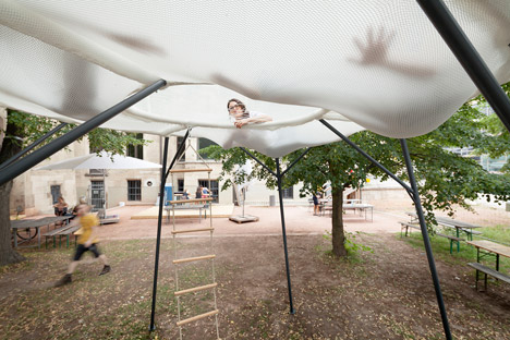 Cumulus installation by Burg Giebichenstein University of Art and Design graduates