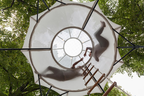 Cumulus installation by Burg Giebichenstein University of Art and Design graduates