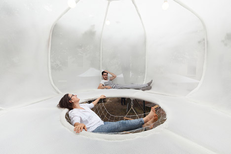 Cumulus installation by Burg Giebichenstein University of Art and Design graduates