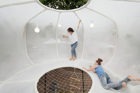 Cumulus installation by Burg Giebichenstein University of Art and Design graduates