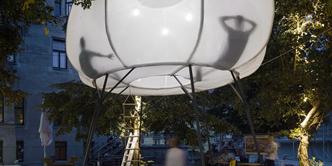 Cumulus installation by Burg Giebichenstein University of Art and Design graduates