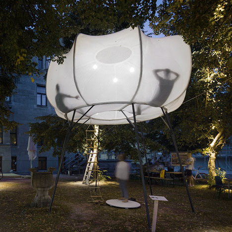 Cumulus installation by Burg Giebichenstein University of Art and Design graduates