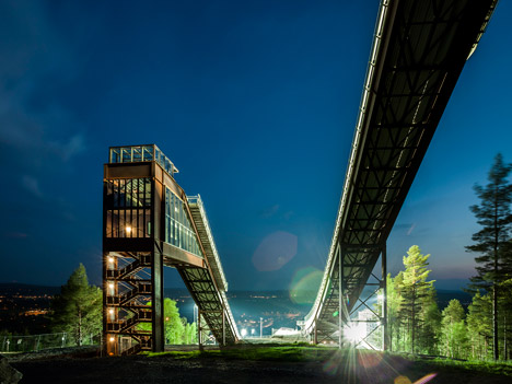 Falun ski jumps by Sweco Architects