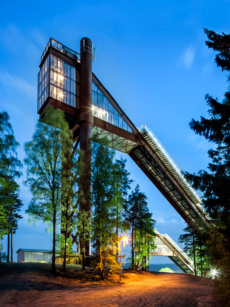 Falun ski jumps by Sweco Architects