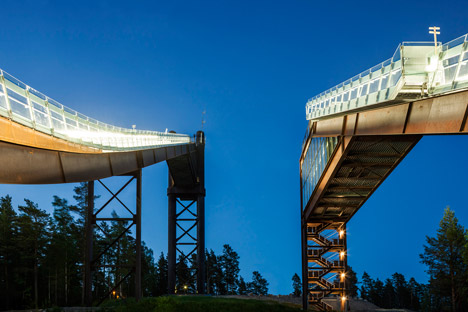 Falun ski jumps by Sweco Architects