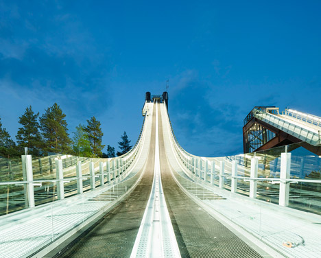 Falun ski jumps by Sweco Architects
