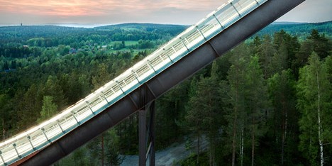Falun ski jumps by Sweco Architects