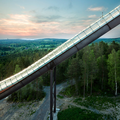 Falun ski jumps by Sweco Architects