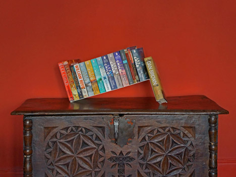 Fiction bookstand by Sebastian Bergne