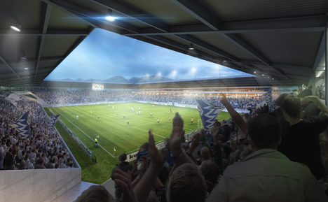 Lausanne football stadium by MLZD and Sollberger Bögli