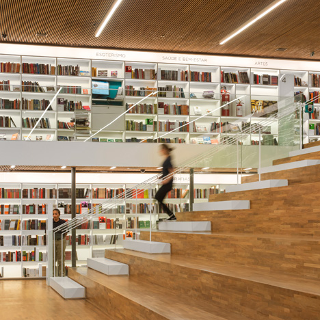São Paulo bookstore walls are “clad with books” from floor to ceiling