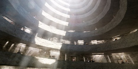 Construction starts on David Adjaye’s spiralling stone extinction memorial