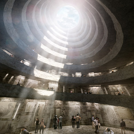Construction starts on David Adjaye’s spiralling stone extinction memorial