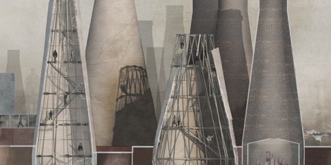 Pottery towers refurbishment proposal by Olivia Wright