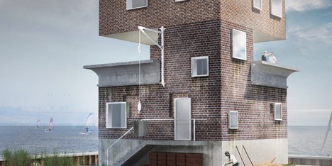Remodeling an old observation tower by Moko Architects