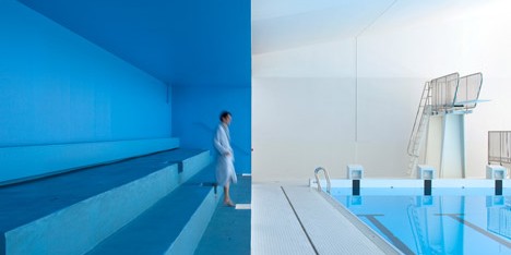 Restructuring and extension of swimming pool in Bagneux by Dominique Coulon et associés