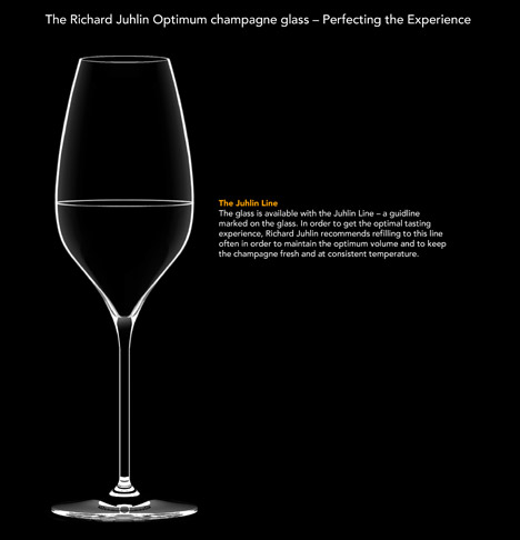 Richard Juhlin Optimum champagne glass by Claesson Koivisto Rune